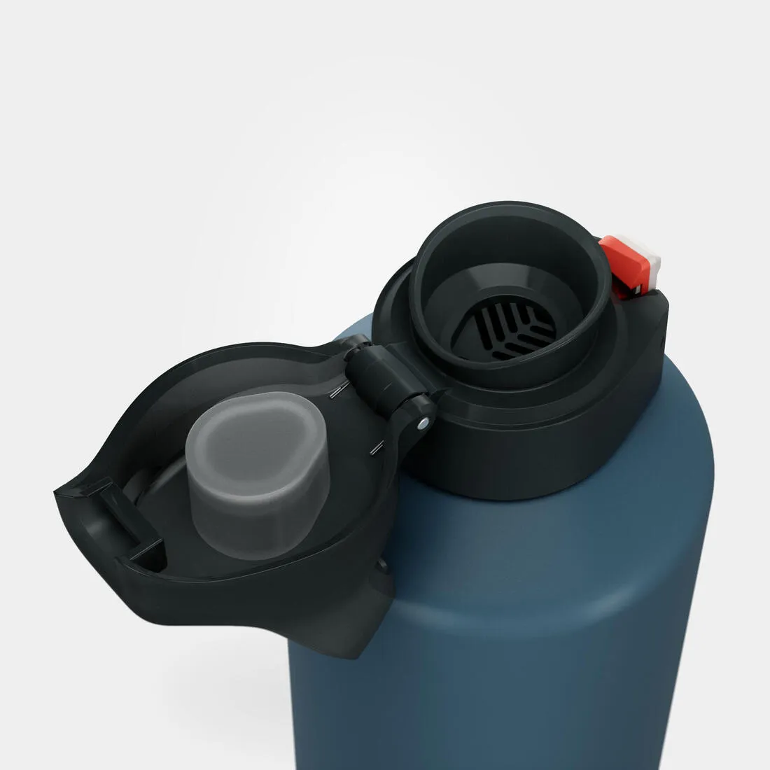 1.5L aluminium flask with quick-open cap for hiking