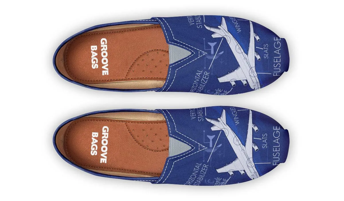 Airplane Diagram Casual Shoes