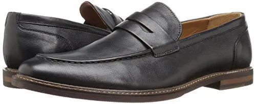 ALDO MEN'S SIGOWET PENNY LOAFER, BLACK LEATHER, 10.5 D US