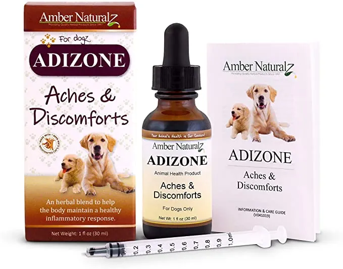 Amber Naturalz Adizone: Aches & Discomforts - for Dogs, 1 Ounce