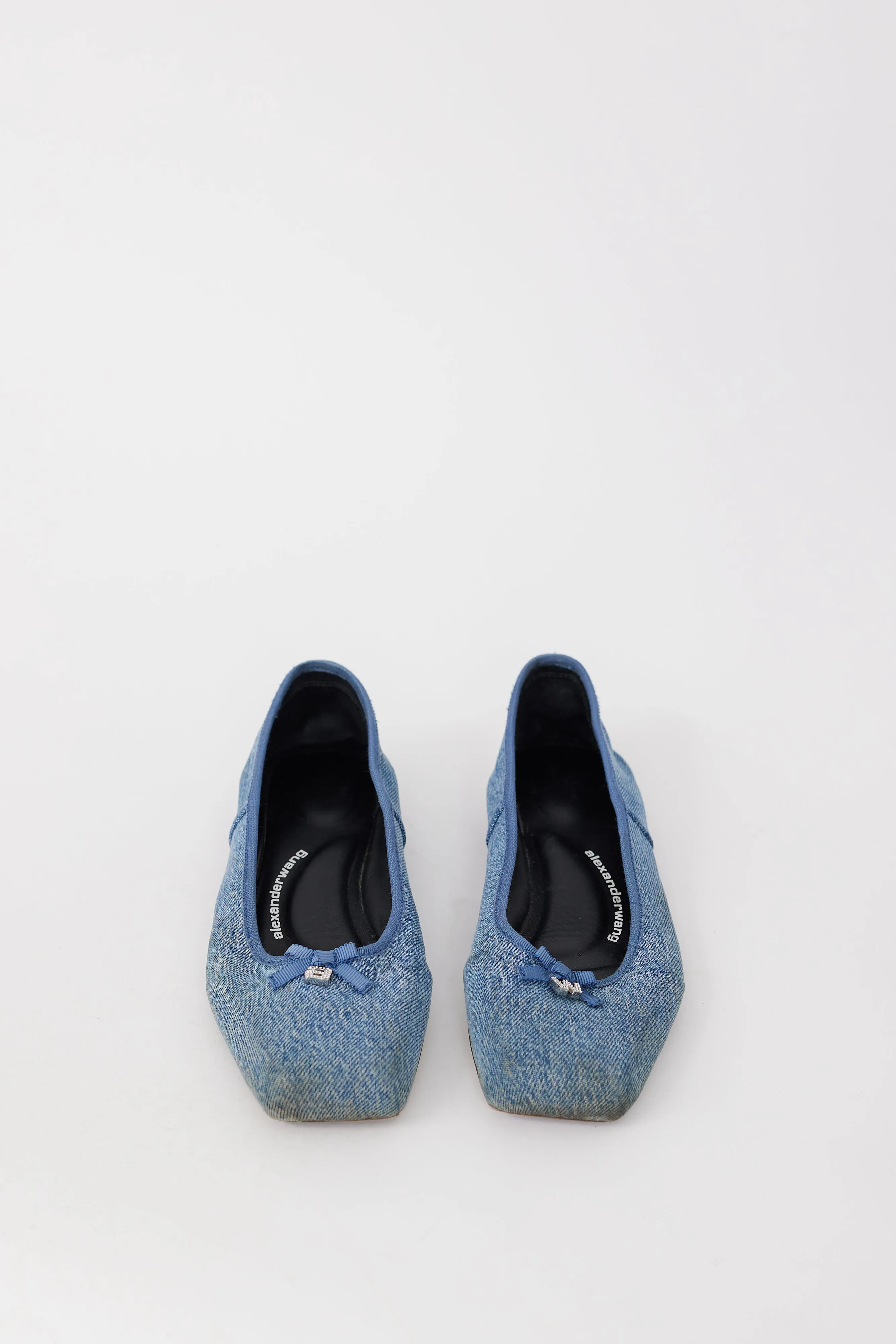 Blue Denim Billie Embellished Ballet Flat