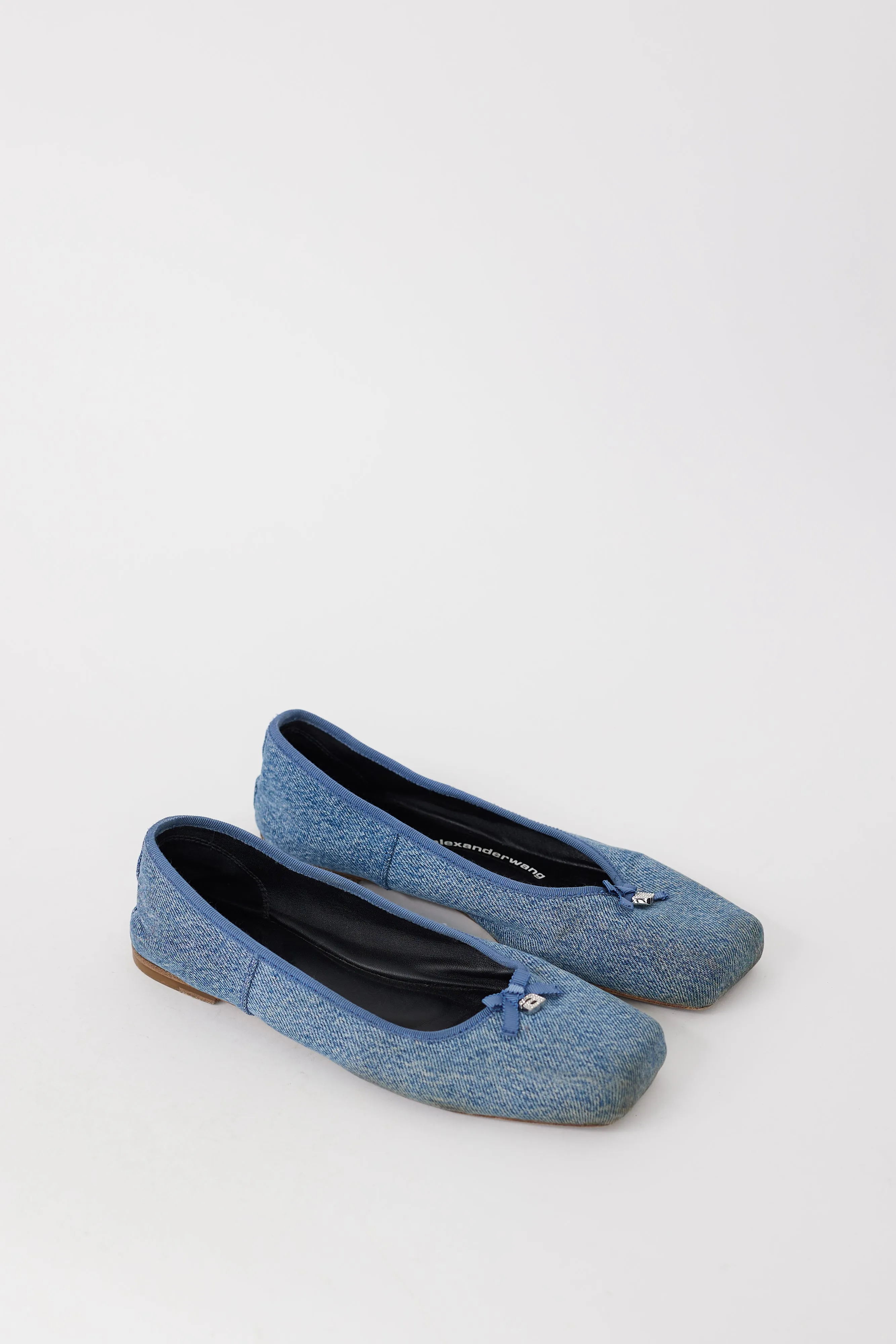 Blue Denim Billie Embellished Ballet Flat