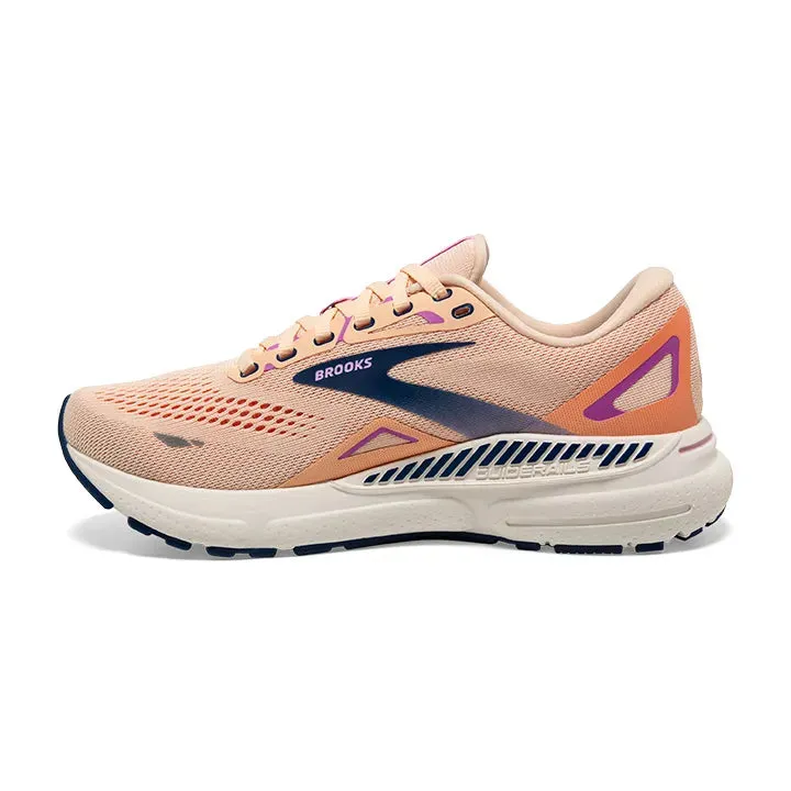 Brooks Women's Adrenaline GTS 23 Running Shoe - Apricot/Estate Blue/Orchid 1203811B795