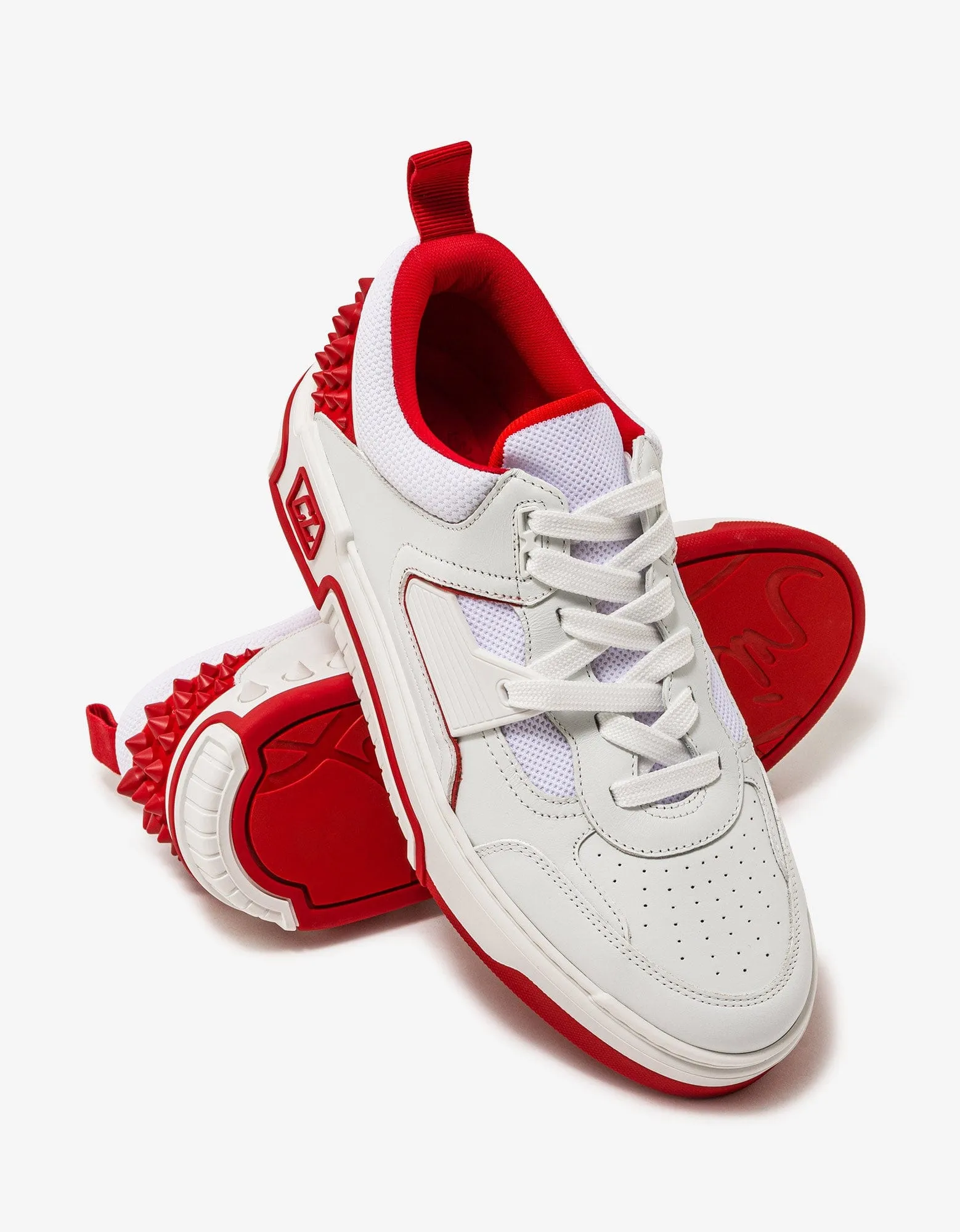 Christian Louboutin Astroloubi White & Red Trainers