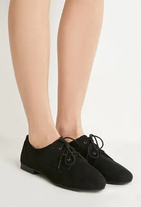 Faux Suede Oxfords