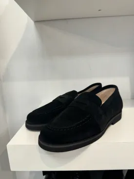 Gravitas Black Suede Penny Loafer