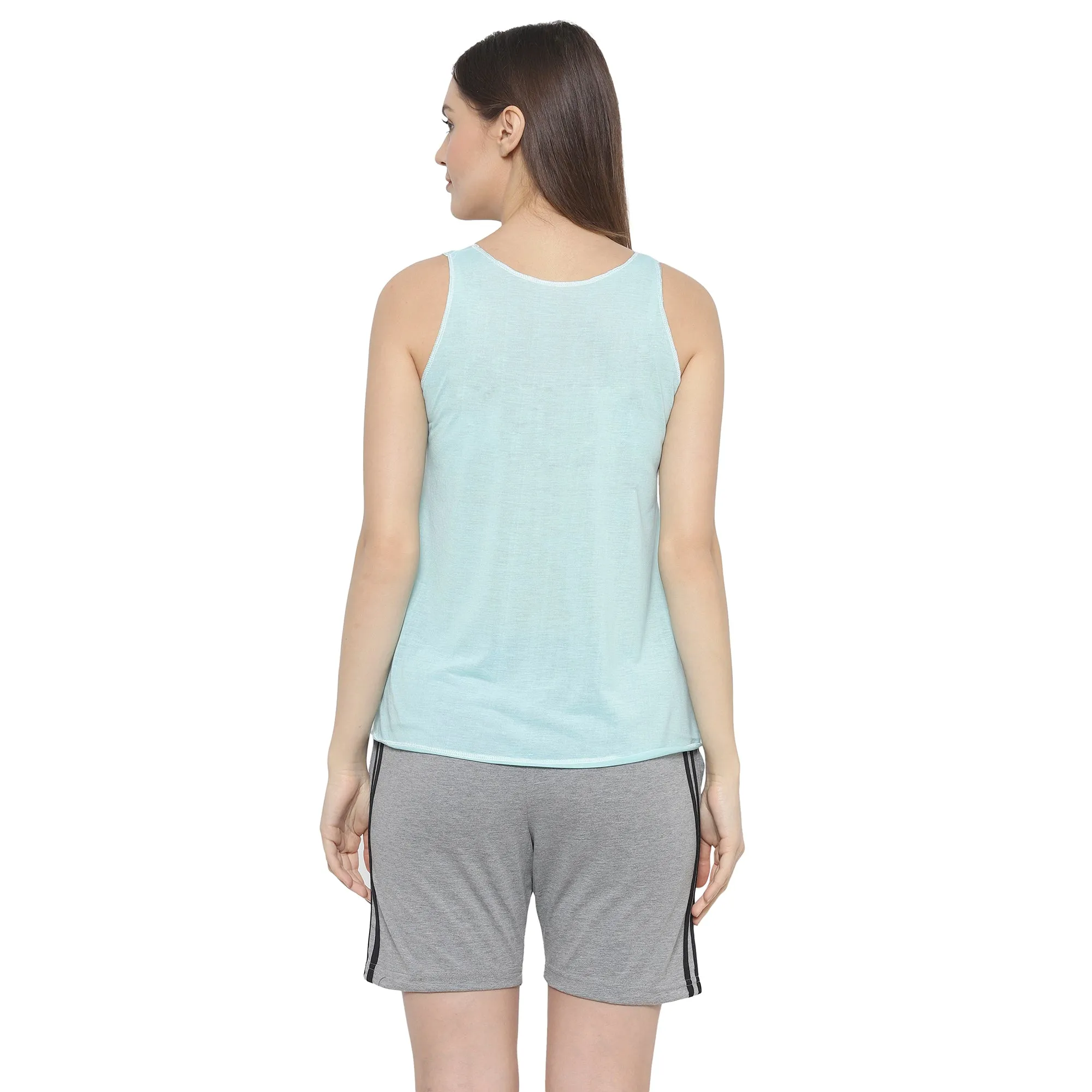 Vimal Jonney Light Green Women's Night Suit